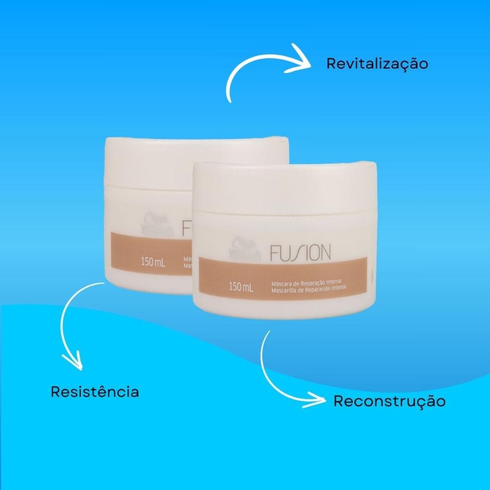 Kit Wella Fusion 2 Máscara Reconstrutora 150 ml ÚNICO 4