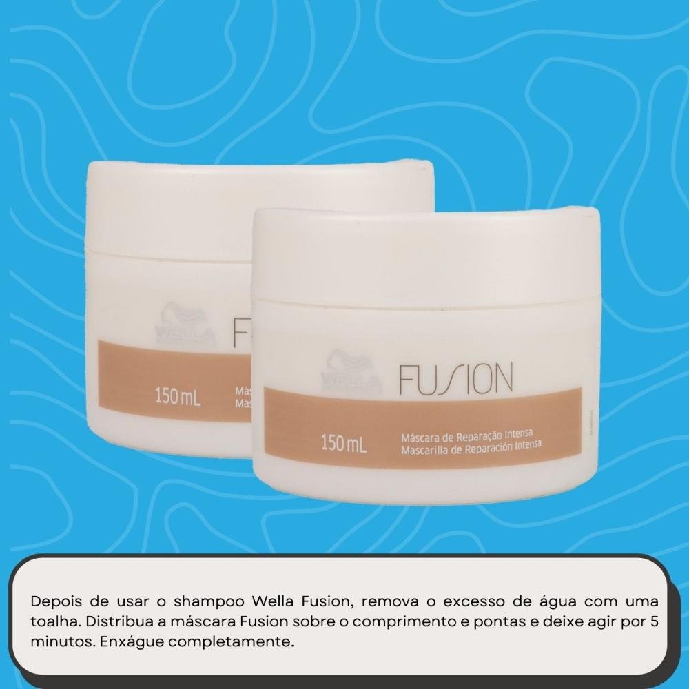 Kit Wella Fusion 2 Máscara Reconstrutora 150 ml ÚNICO 5