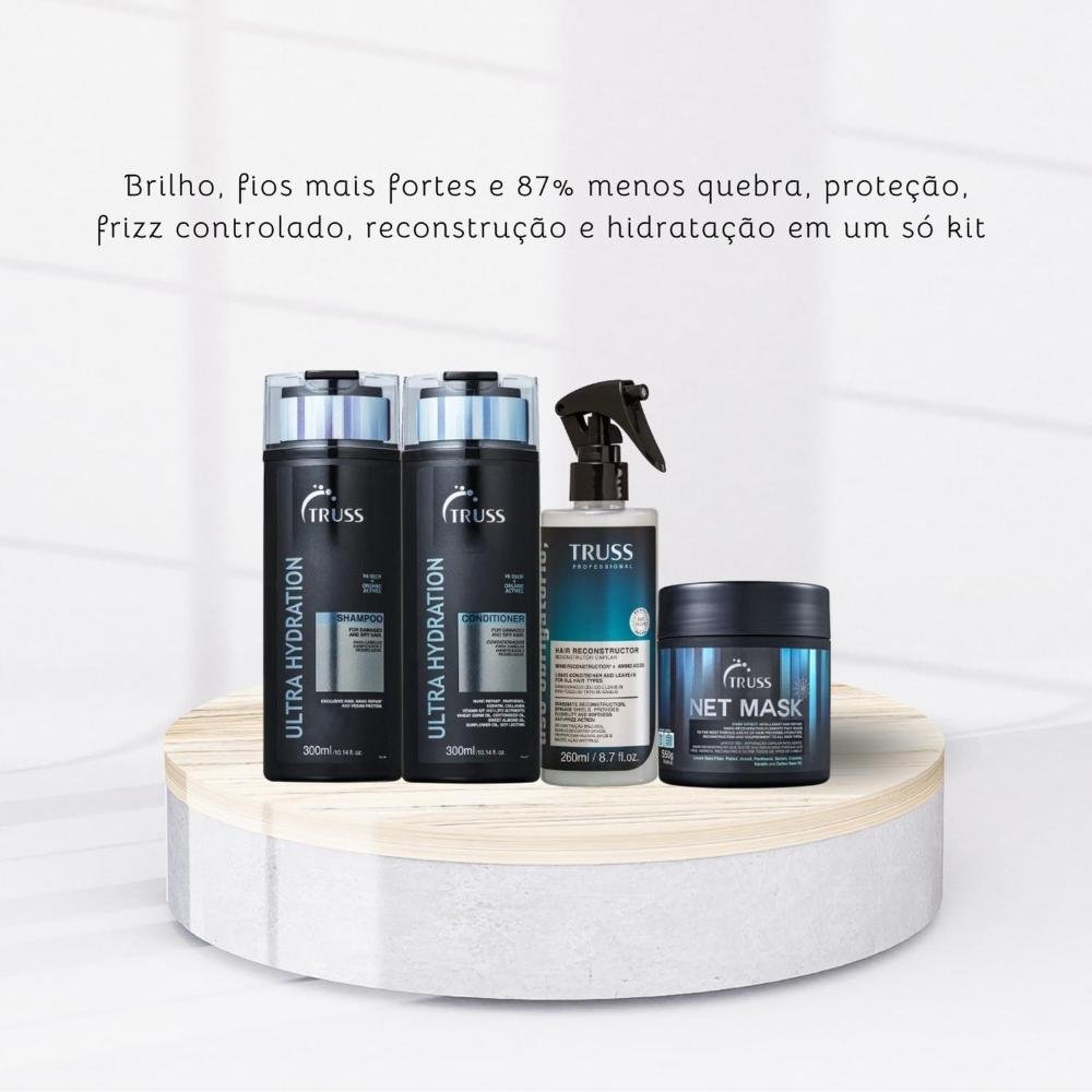 Kit Truss Ultra Hydration + Net + Uso Obrigatório 4 Produtos ÚNICO 6
