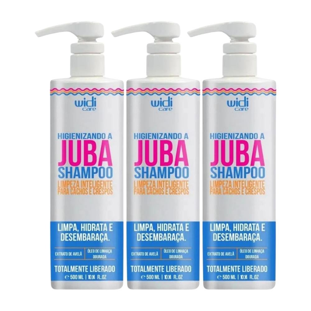 Widi Care Higienizando A Juba Kit 3 Shampoo 500ml