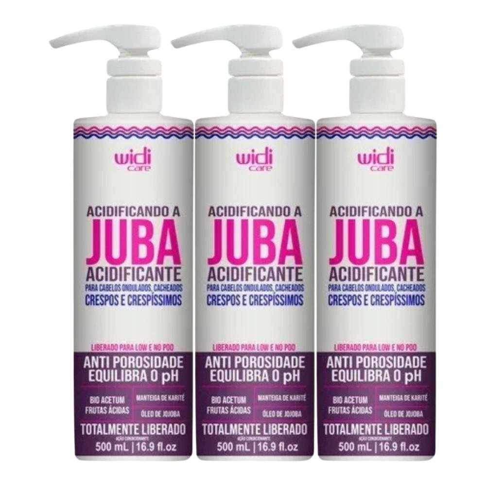Widi Care Acidificando A Juba Kit 3 Acidificante 500ml