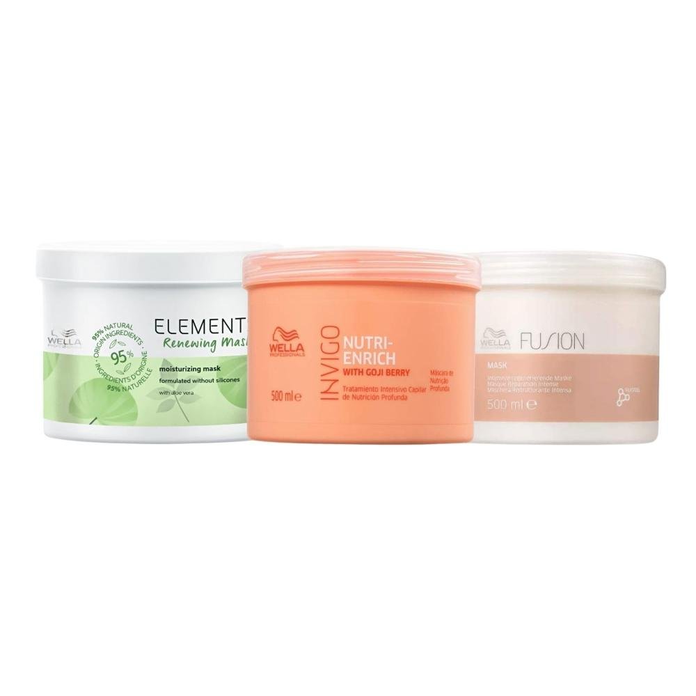 Kit Wella Expert Cronograma Capilar Máscaras 500 ml