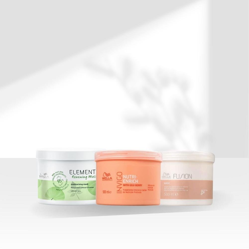 Kit Wella Expert Cronograma Capilar Máscaras 500 ml ÚNICO 3