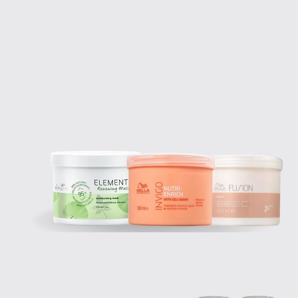 Kit Wella Expert Cronograma Capilar Máscaras 500 ml ÚNICO 4