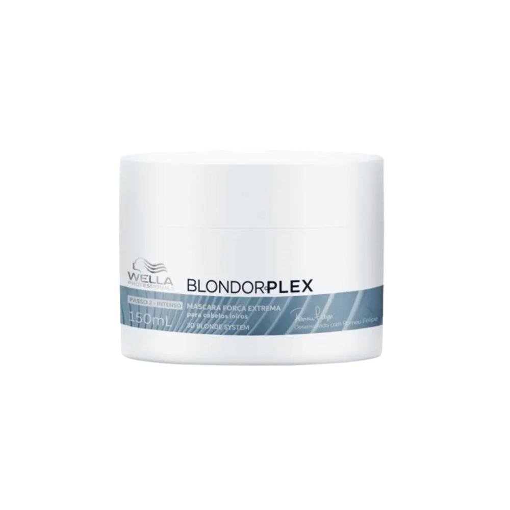 Máscara Wella BlondorPlex Reparadora Força e Brilho 150 ml
