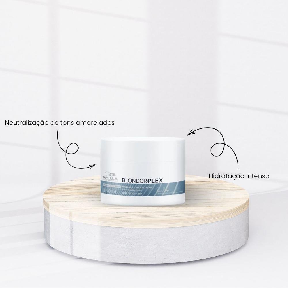 Máscara Wella BlondorPlex Reparadora Força e Brilho 150 ml 150ml 2