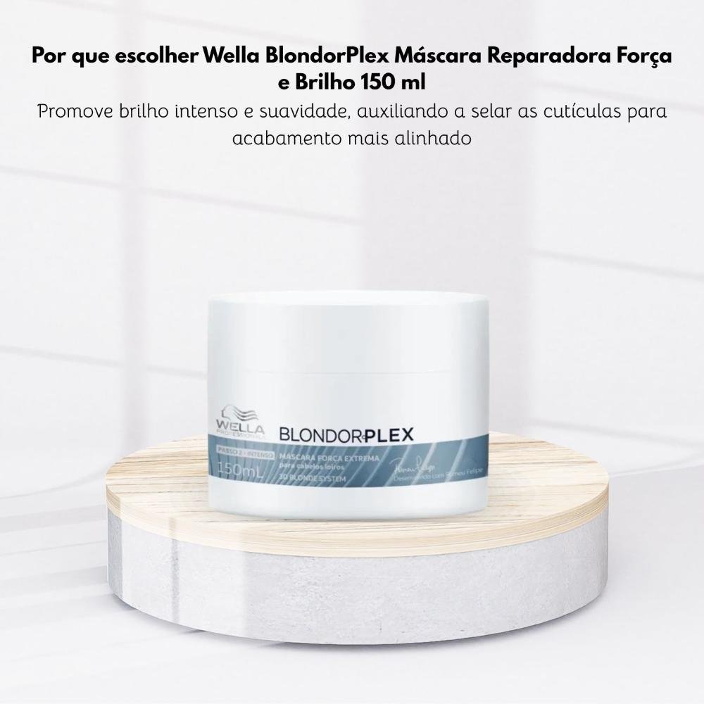 Máscara Wella BlondorPlex Reparadora Força e Brilho 150 ml 150ml 5