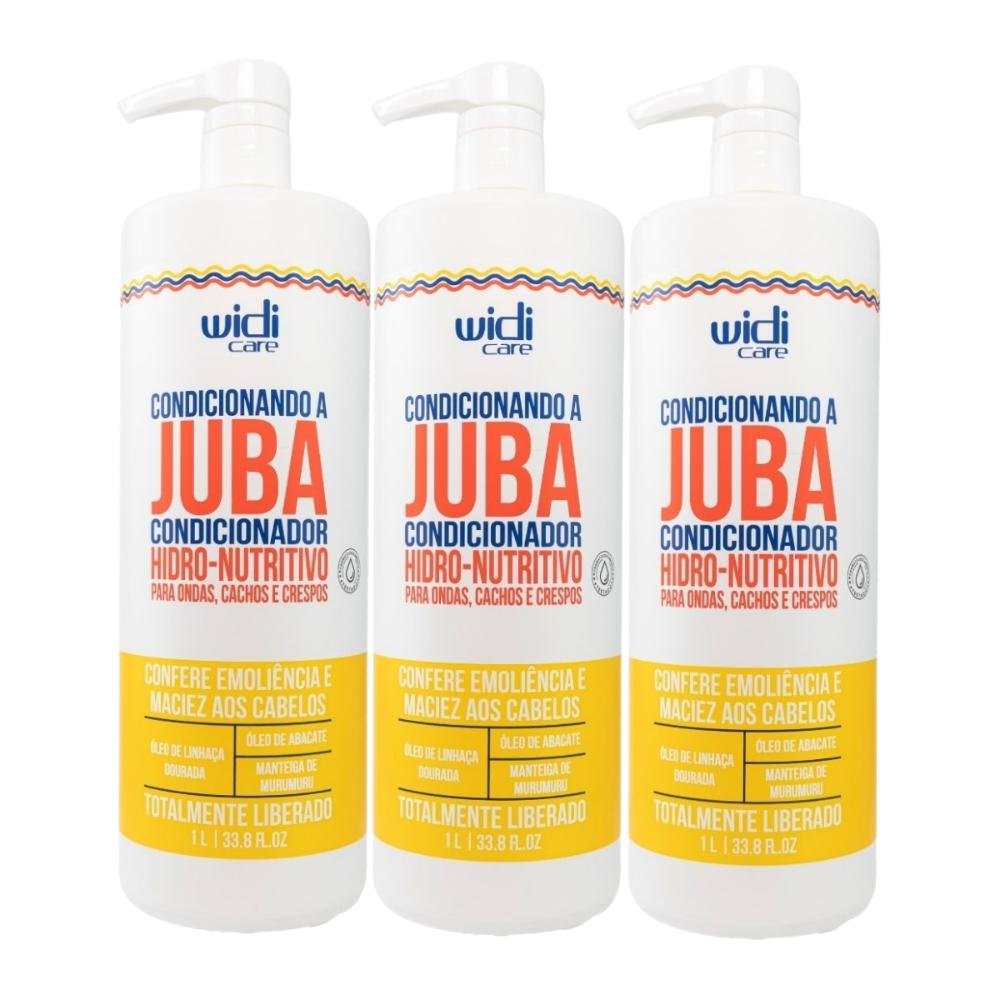 Widi Care Condicionando A Juba Kit 3 Condicionandor 1L