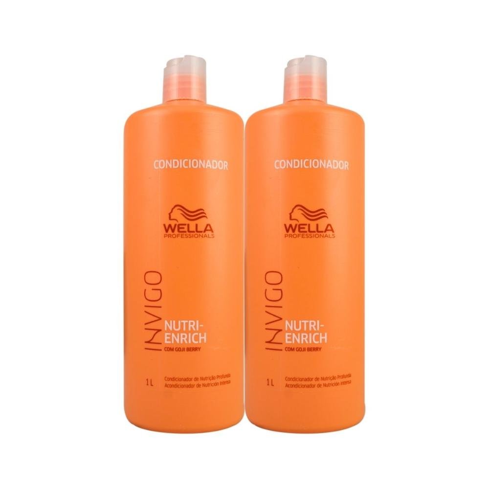 Kit 2 Condicionador Wella Invigo Nutri-Enrich 1 Litro
