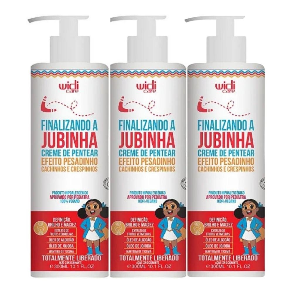 Widi Care Finalizando A Jubinha Kit 3 Creme de Pentear 300ml