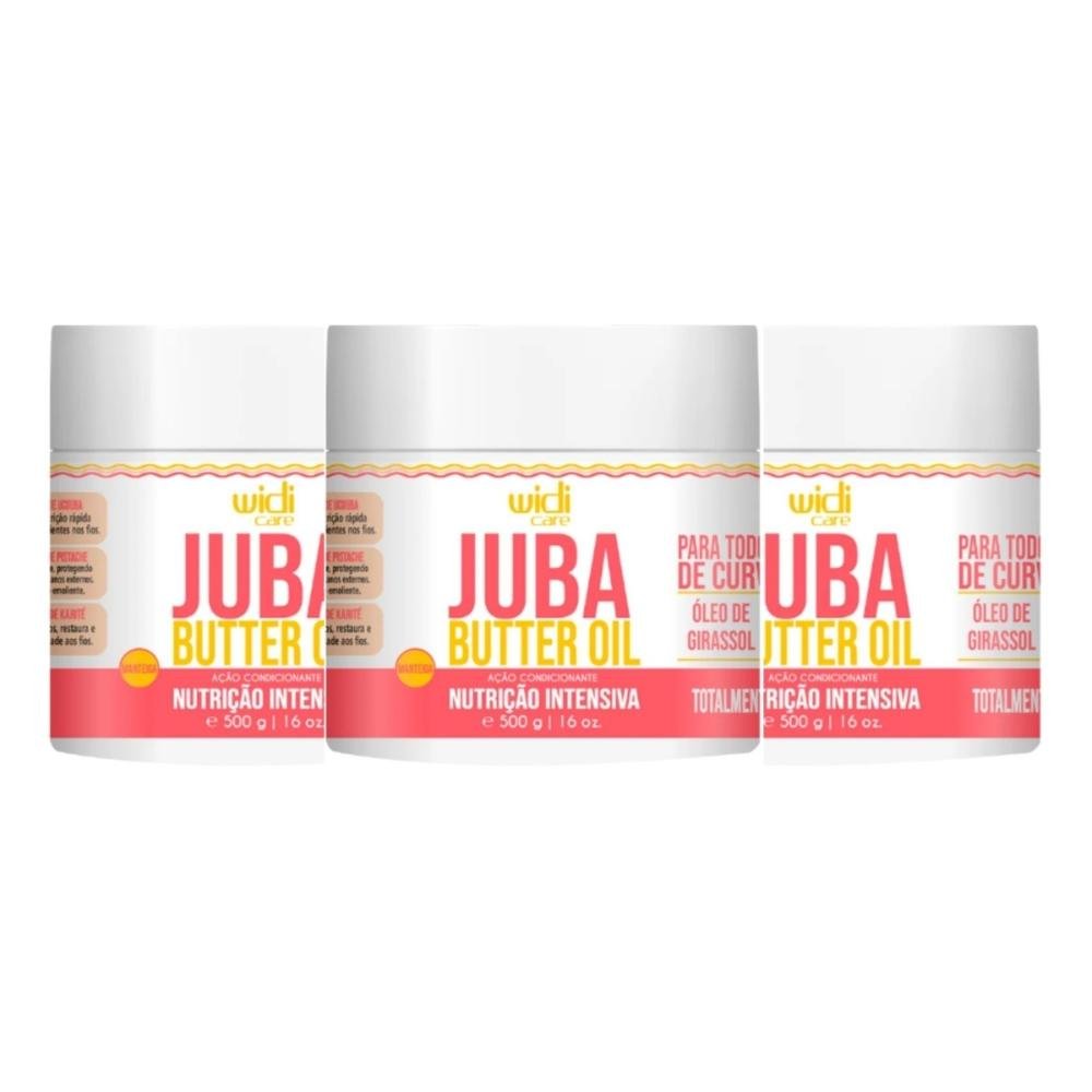 Widi Care Juba Butter Oil Manteiga Kit 3 Condicionante 500g
