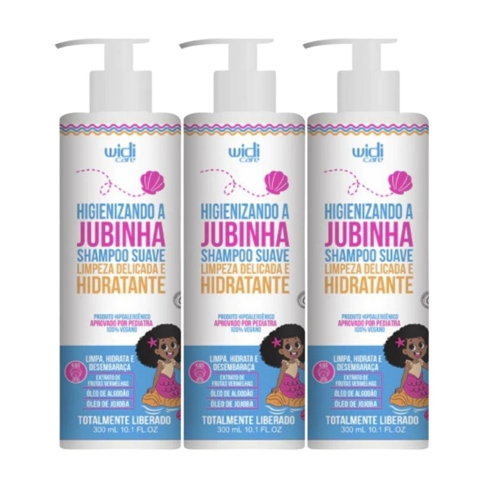 Widi Care Higienizando A Jubinha Kit 3 Shampoo Suave 300ml