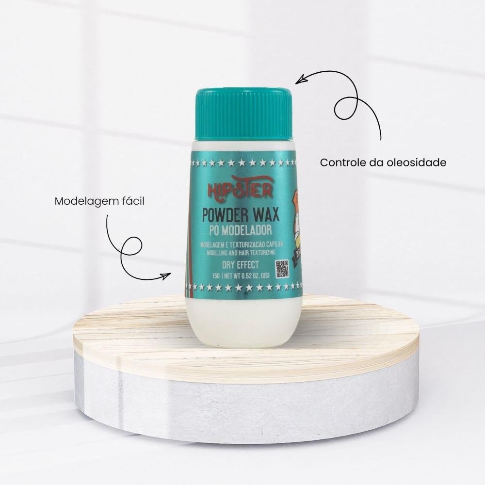 Barba Forte Hipster Pó Modelador Powder Wax 15 g 15g 2