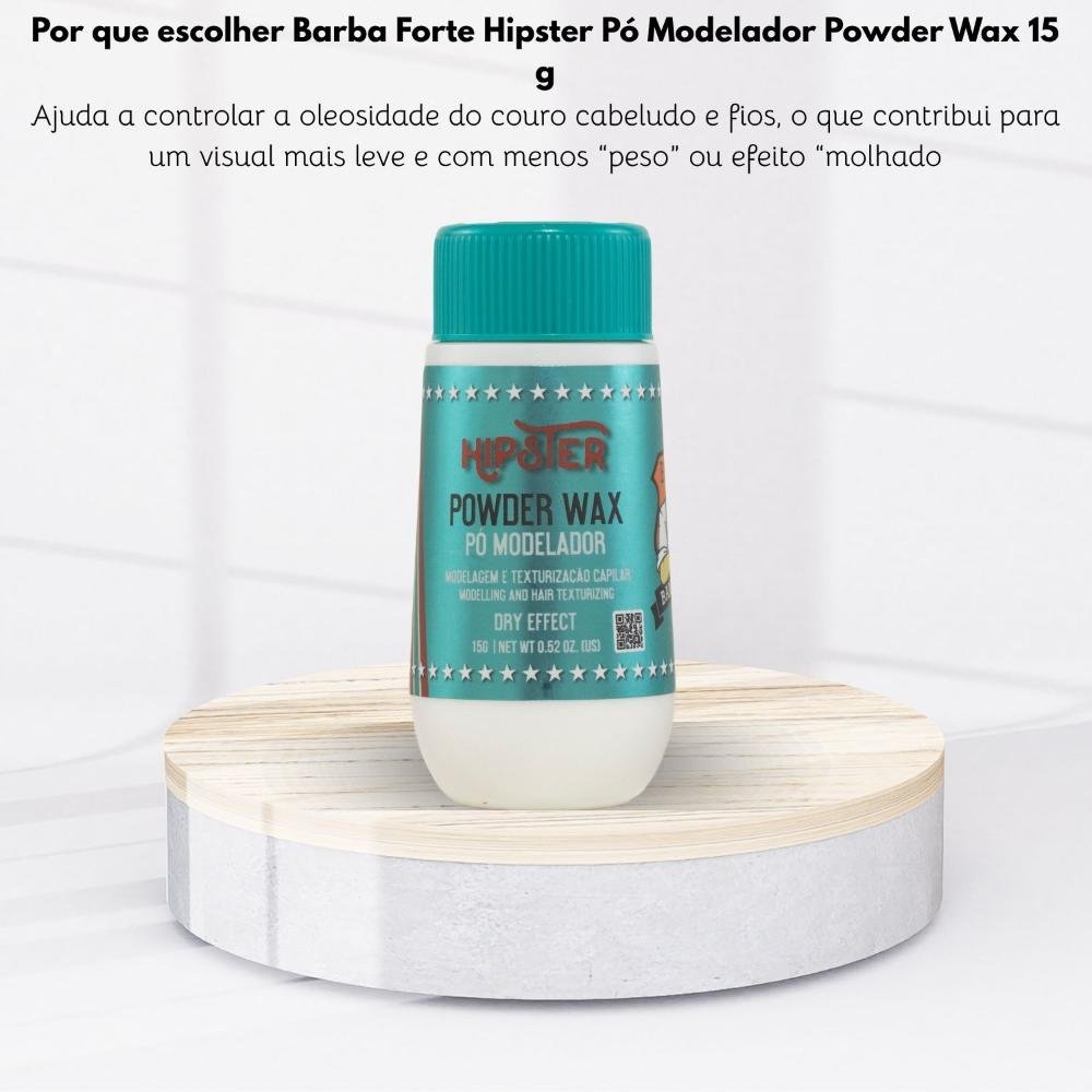 Barba Forte Hipster Pó Modelador Powder Wax 15 g 15g 5