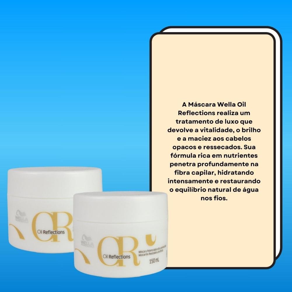 Kit Wella Oil Reflections 2 Máscara 150 ml ÚNICO 3