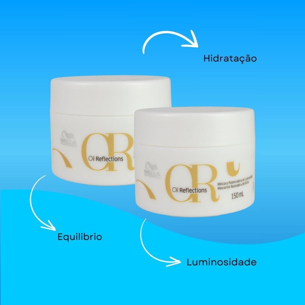Kit Wella Oil Reflections 2 Máscara 150 ml ÚNICO 4
