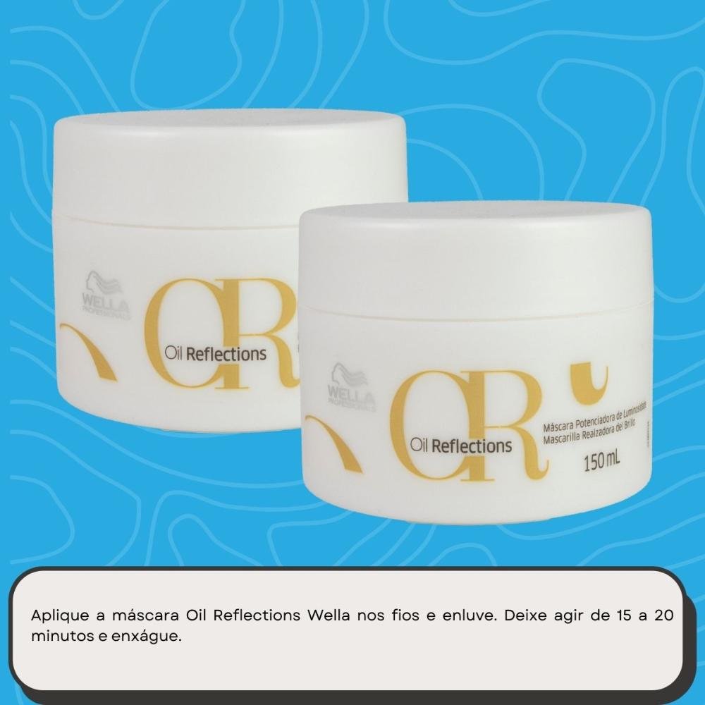 Kit Wella Oil Reflections 2 Máscara 150 ml ÚNICO 5