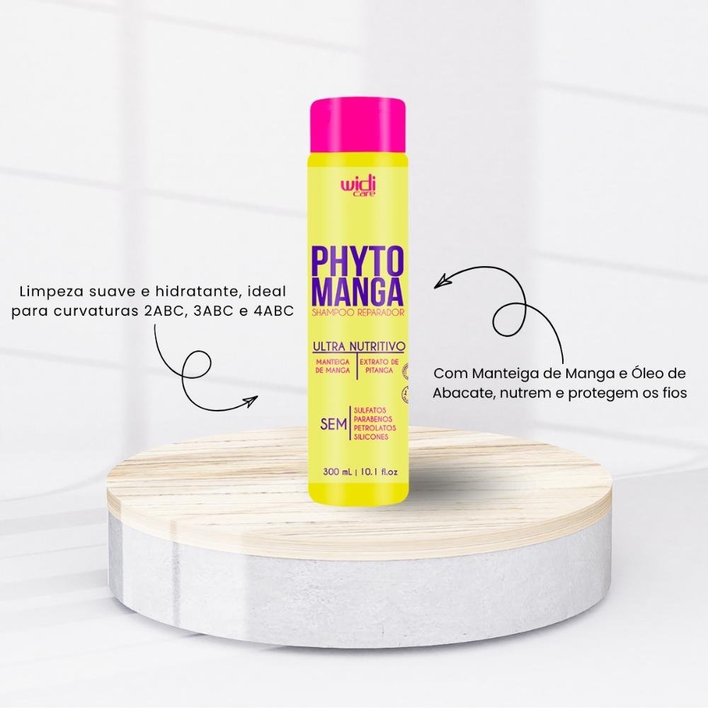 Widi Care PhytoManga Kit 3 Shampoo Reparador 300ml ÚNICO 2
