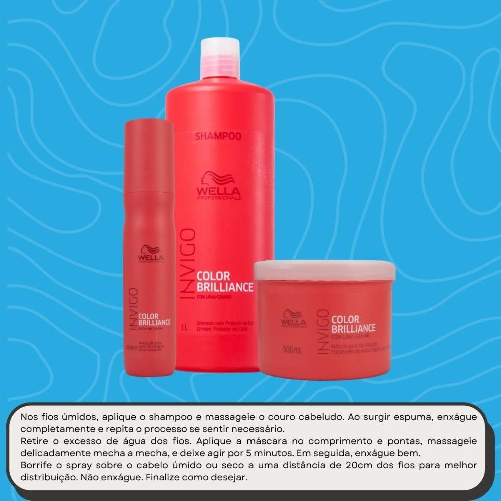 Kit Wella Profissionals Invigo Color Brilliance (3 Produtos) ÚNICO 5