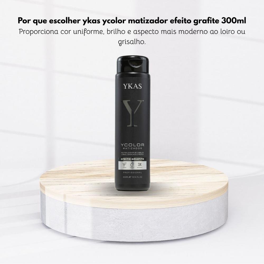 YkasYColor Matizador Grafite Neutraliza Amarelado 300 ml 300ml 5