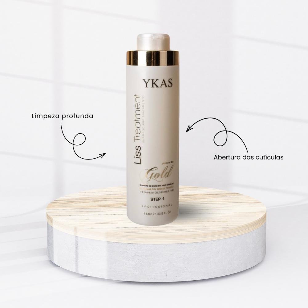 Ykas Profissional Liss Treatment Gold Step 1 1L 1L 2