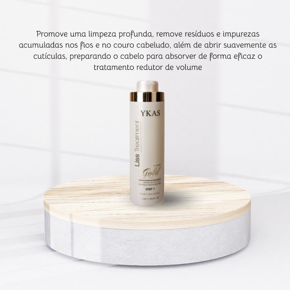 Ykas Profissional Liss Treatment Gold Step 1 1L 1L 5