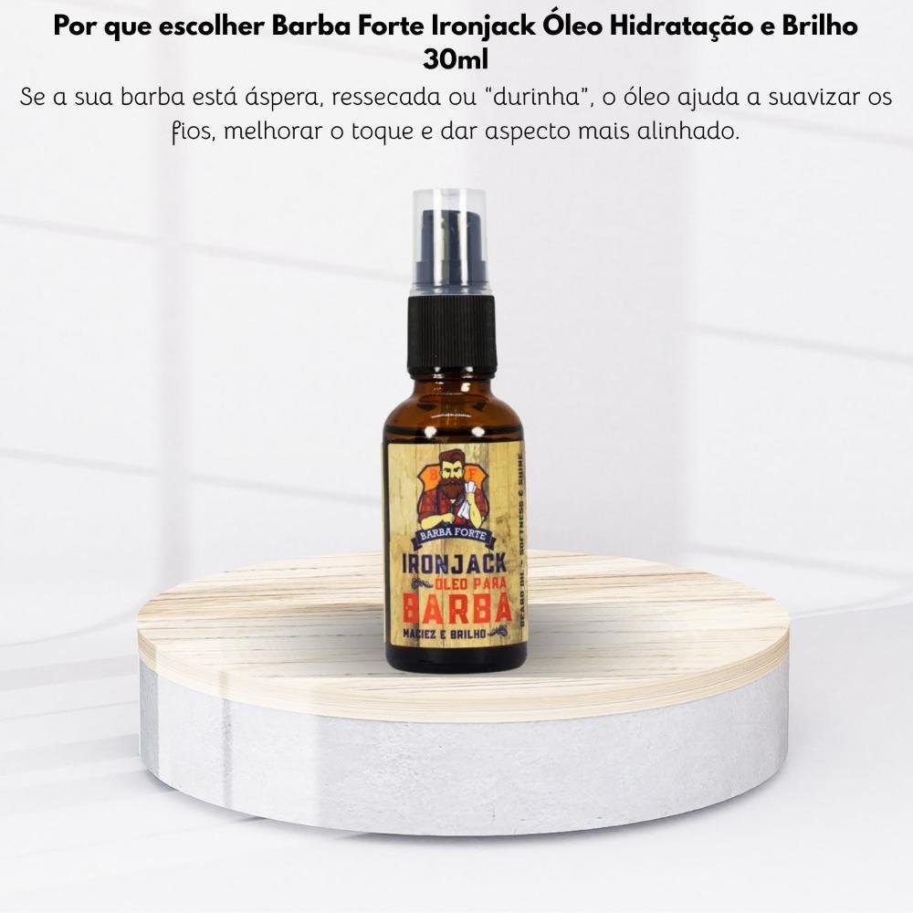 Barba Forte Ironjack Óleo Hidratação e Brilho 30 ml 30ml 5