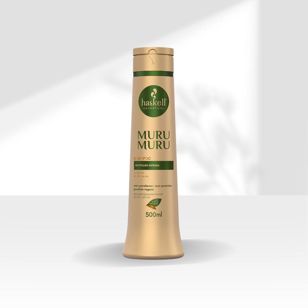 Shampoo Haskell Muru Muru Nutrição Hidratação 500 ml 500ml 3