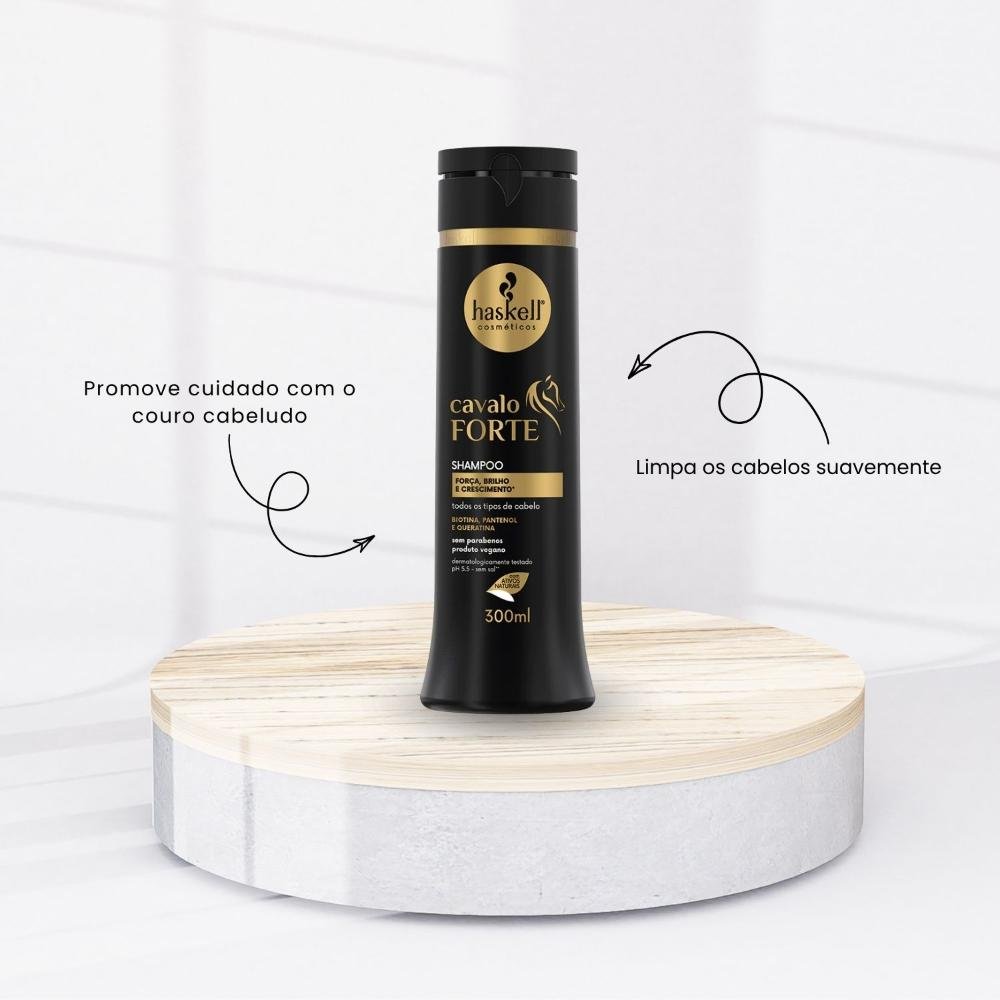 Shampoo Haskell Cavalo Forte Fortalecimento 300 ml 300ml 2