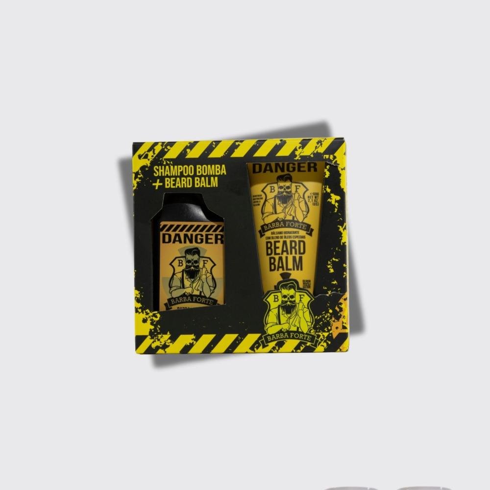 Barba Forte Danger Combo Shampoo 90 ml + Balm 60 g ÚNICO 4