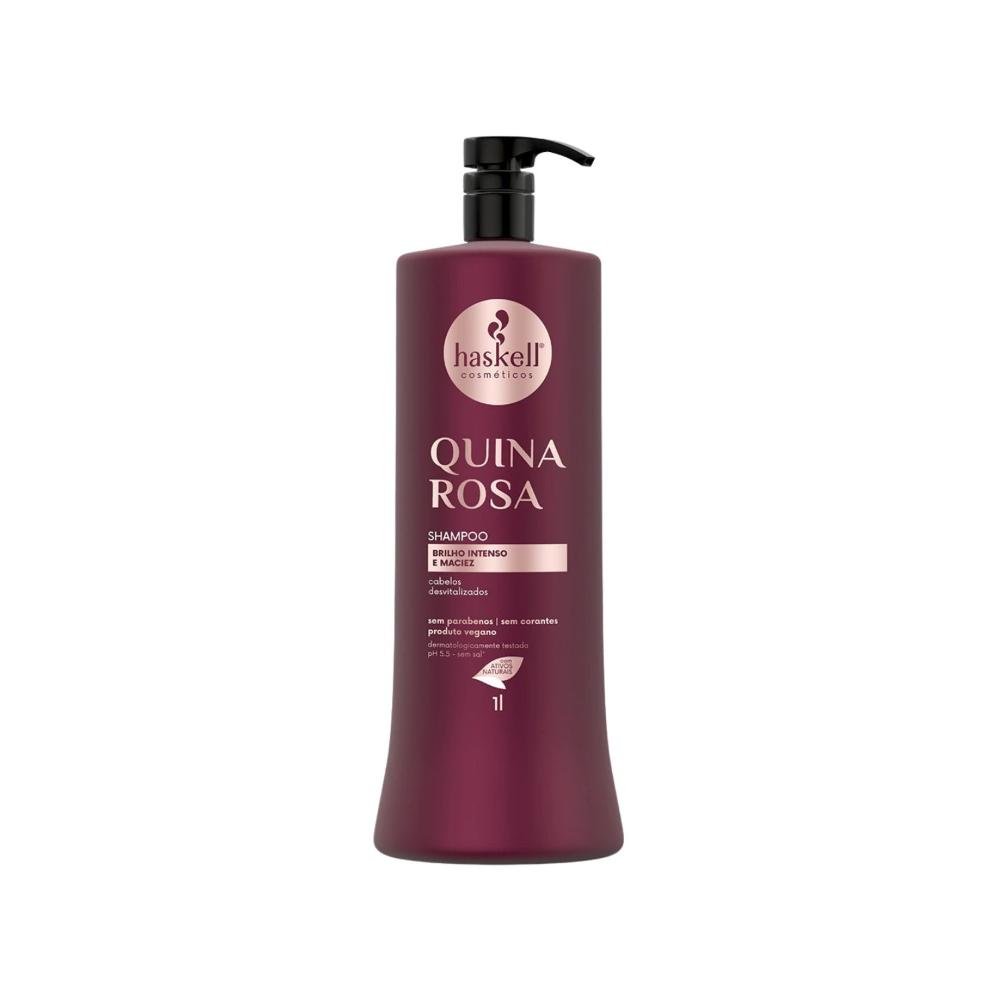 Shampoo Haskell Quina Rosa Fortificação dos fios 1000 ml