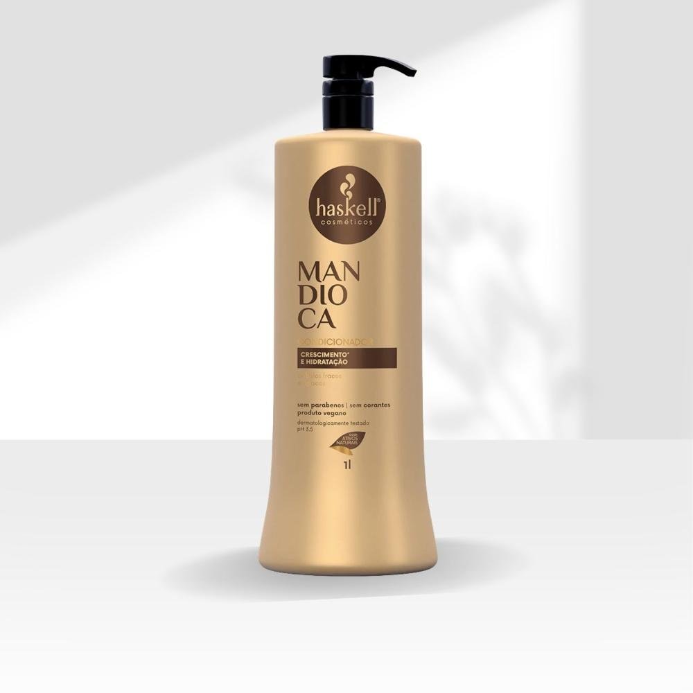 Condicionador Haskell Mandioca Força Crescimento 1000 ml 1L 3