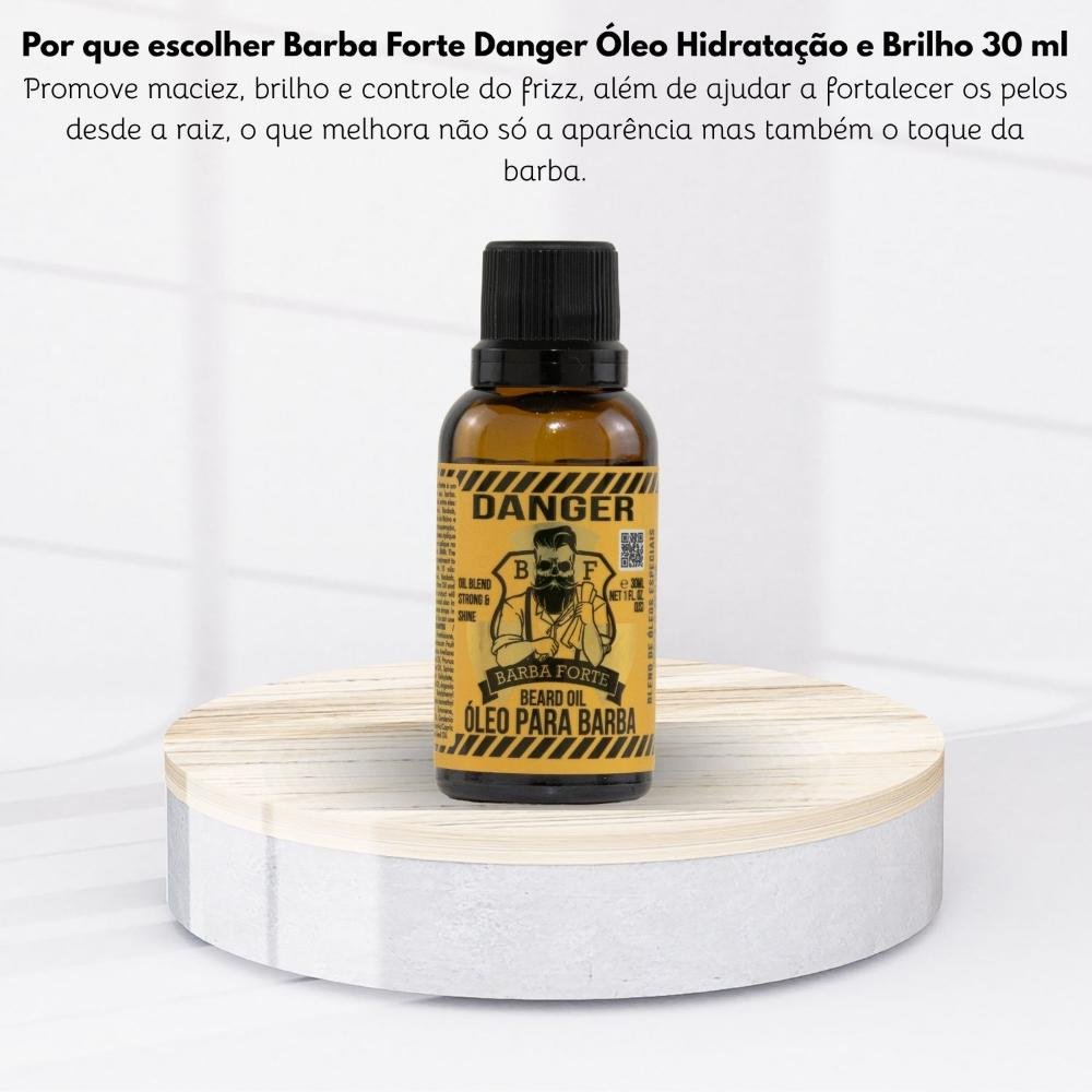 Barba Forte Danger Óleo Hidratação e Brilho 30 ml 30ml 5