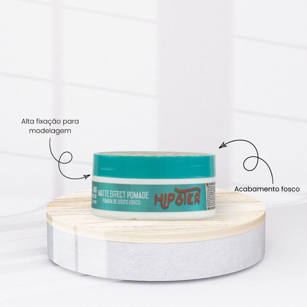 Barba Forte Hipster Matte Effect Pomade Fixação 60 g 60g 2