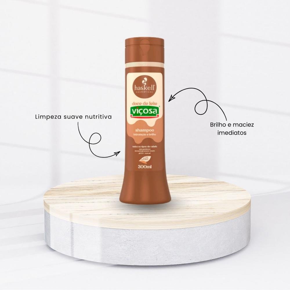 Shampoo Haskell Viçosa Doce de Leite Hidratação 300 ml 300ml 2