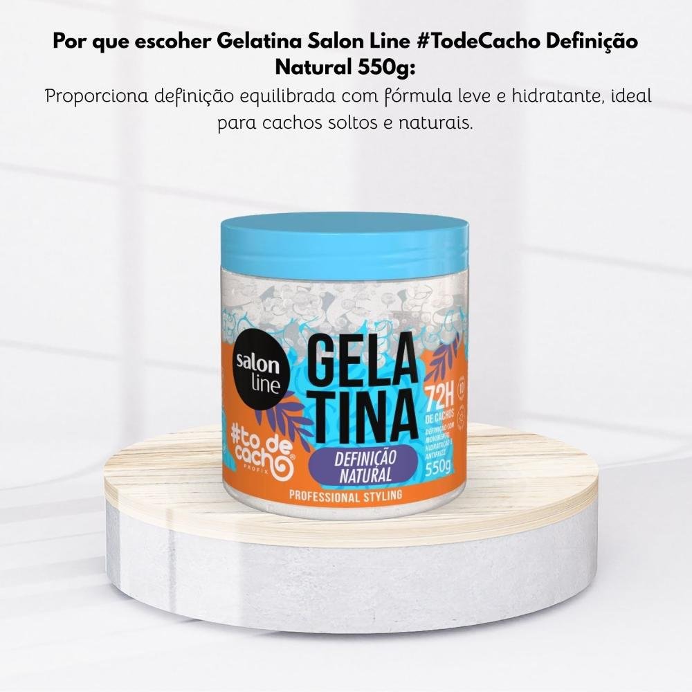 Gelatina Capilar Salon Line #TodeCacho Definição Natural 550 g 550g 5