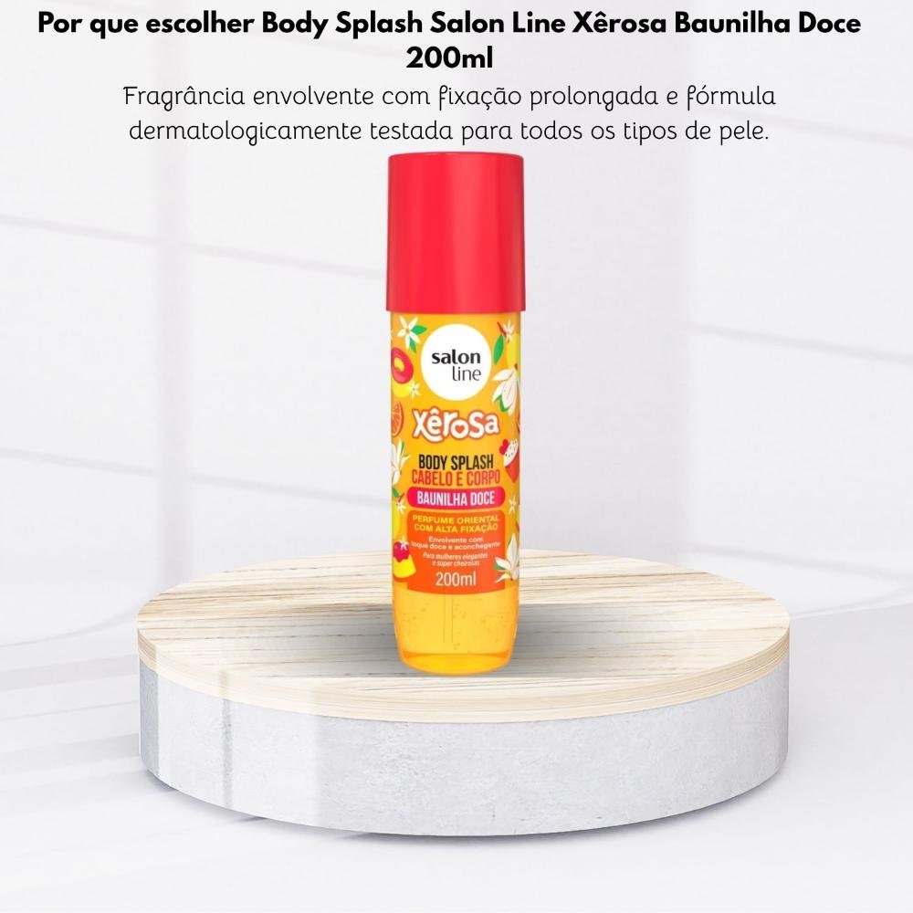 Body Splash Salon Line Xêrosa Baunilha Doce 200 ml 200ml 5