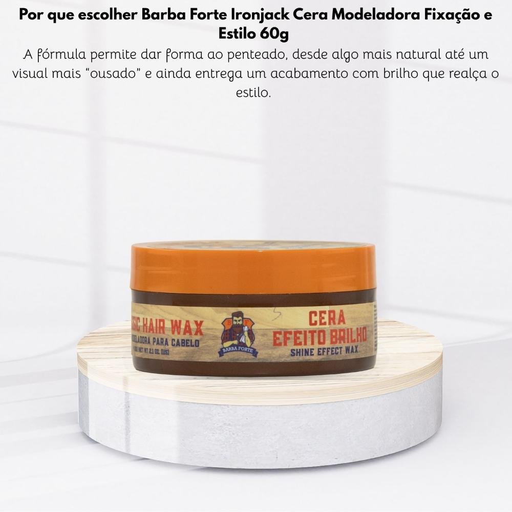 Barba Forte Ironjack Cera Modeladora Fixação 60 g 60g 5