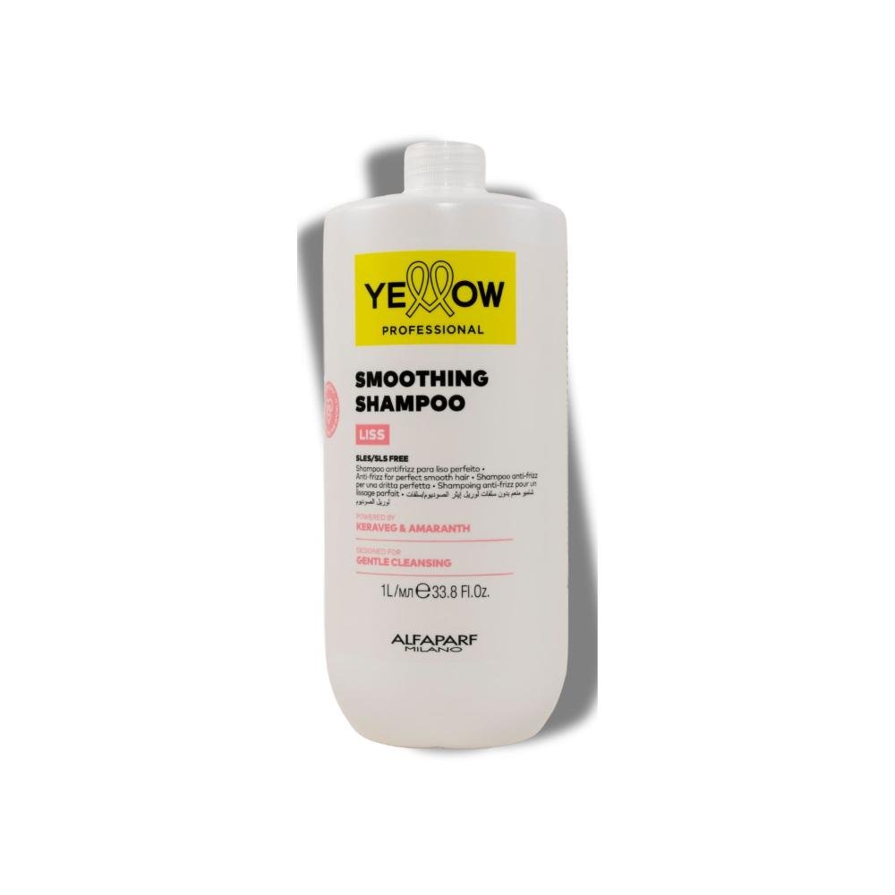 Shampoo Yellow Liss Smoothing Antifrizz Cabelos Lisos 1 L 1L 4