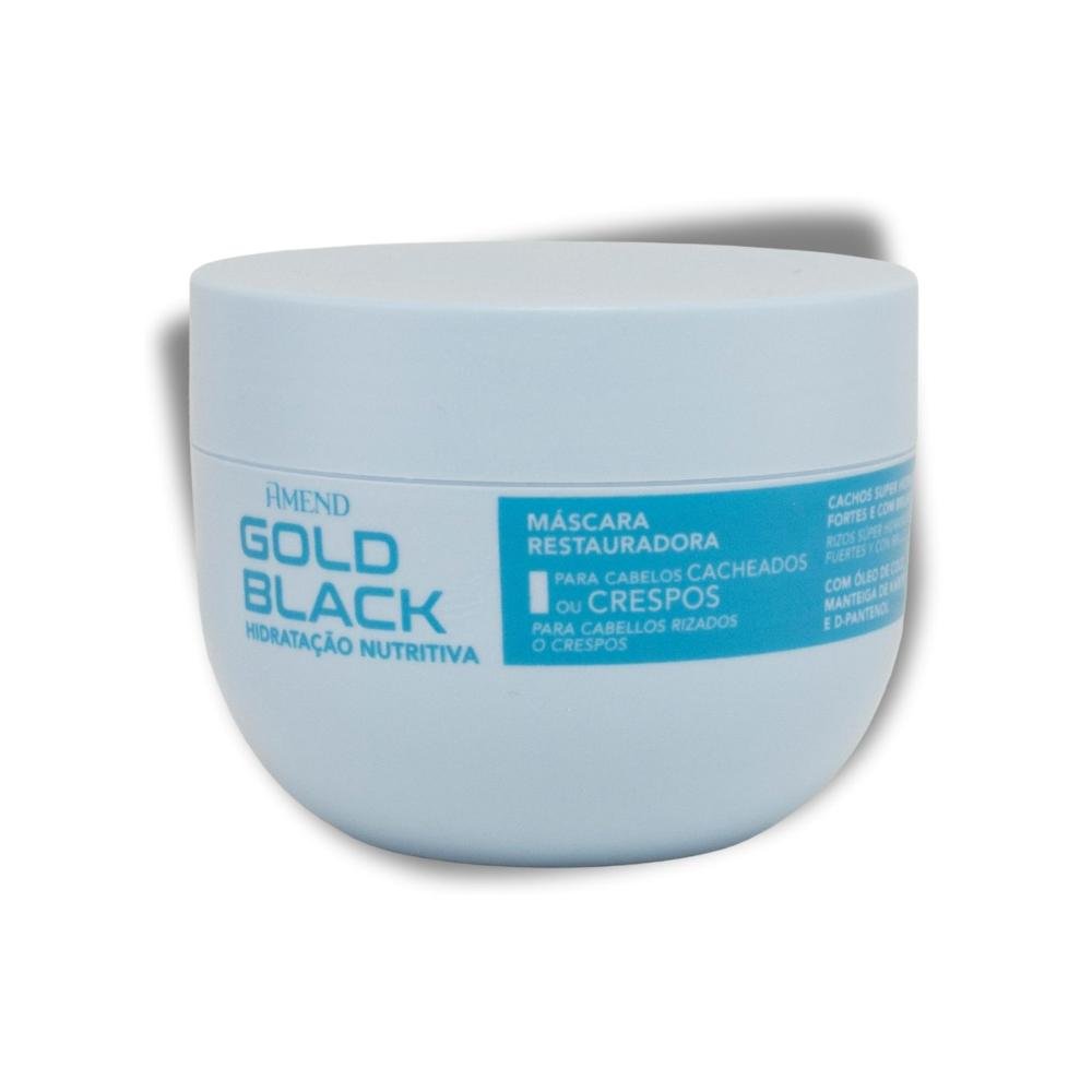 Máscara Amend Gold Black Nutritiva Cachos Hidratação 250 g 250g 4