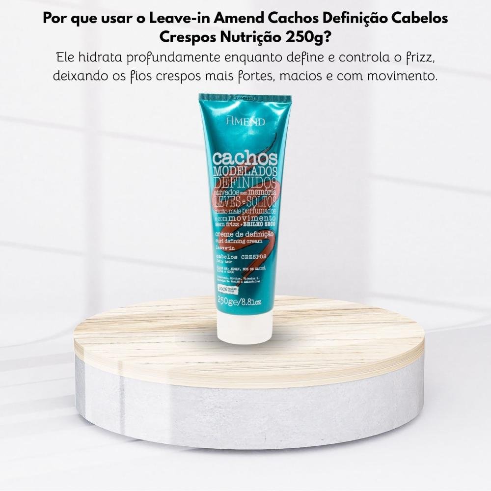 Leave in Amend Cachos Crespos Nutrição Intensa 250 g 250g 5