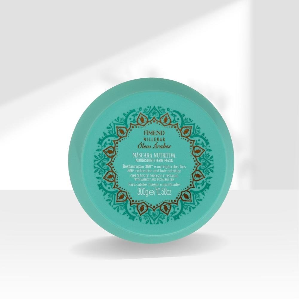 Máscara Amend Óleos Árabes Nutrição Capilar 300 g 300g 3