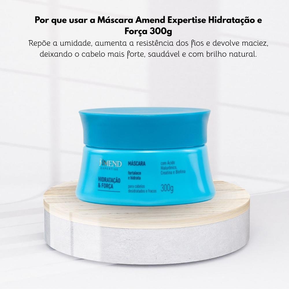 Máscara Amend Hidratação e Força Cabelos Fragilizados 300 g 300g 5