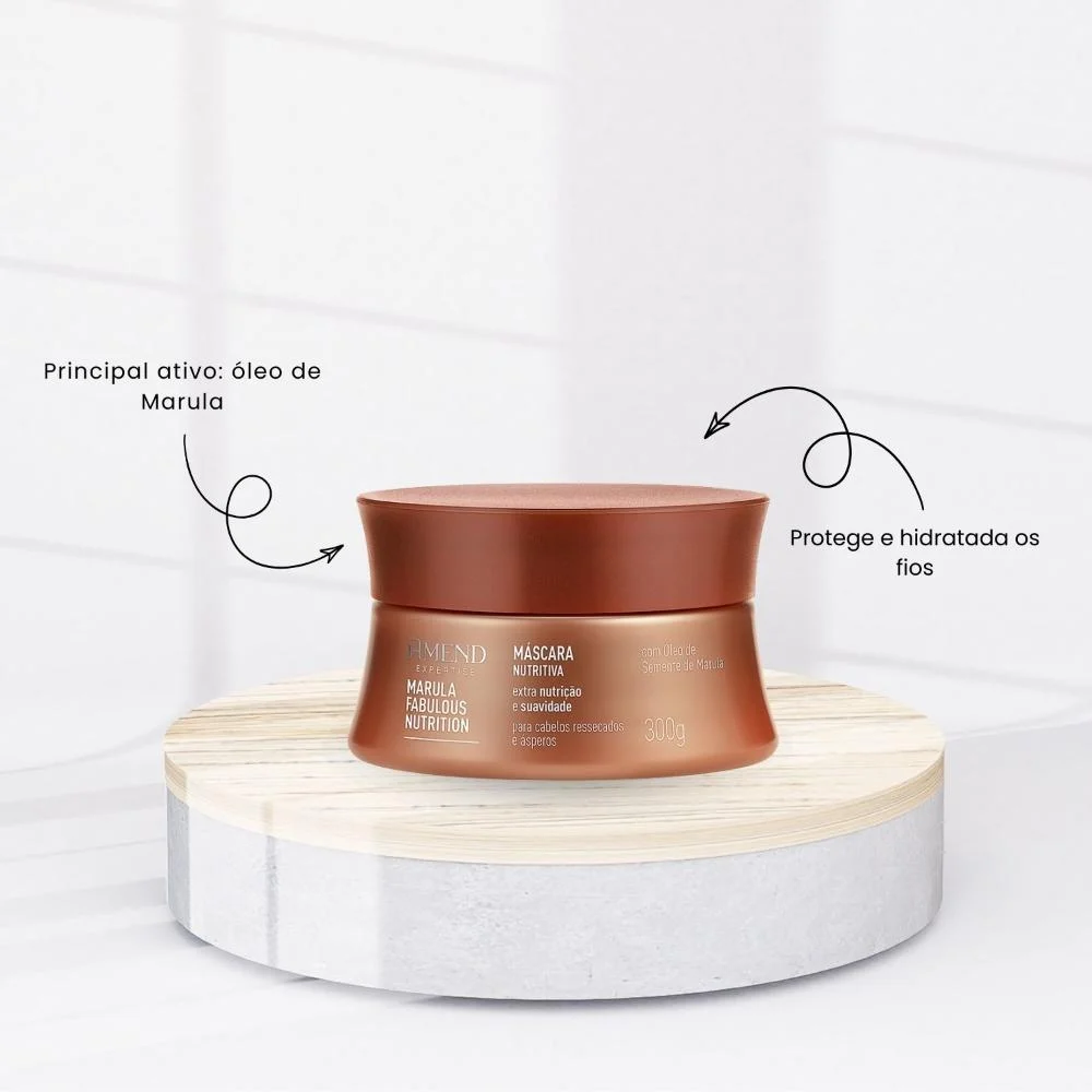 Máscara Amend Marula Fabulous Nutrição Intensa 300 g 300g 2