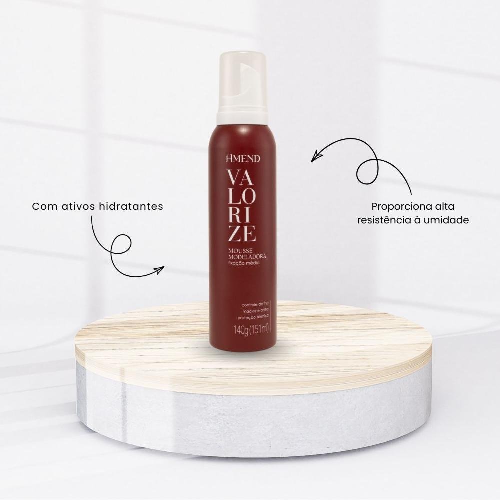 Mousse Amend Valorize Spray Fixação Média 140 g 140g 2