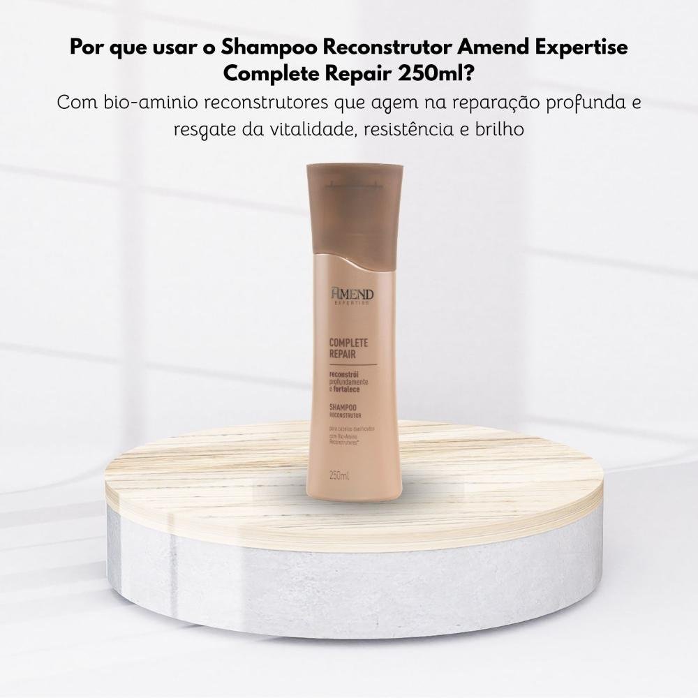 Shampoo Amend Complete Repair Reconstrução Cabelos Danificados 250 ml 250ml 5