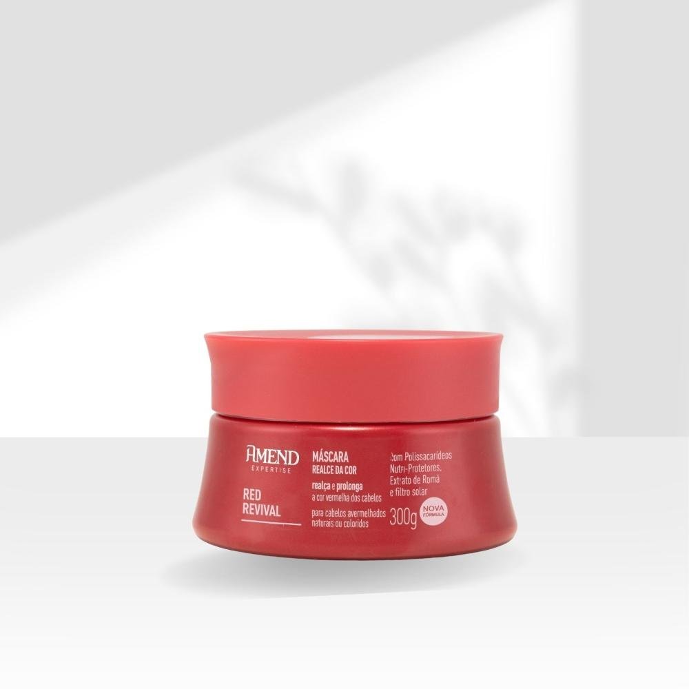 Máscara Realce Cor Amend Expertise Red Vermelhos 300 g 300g 3