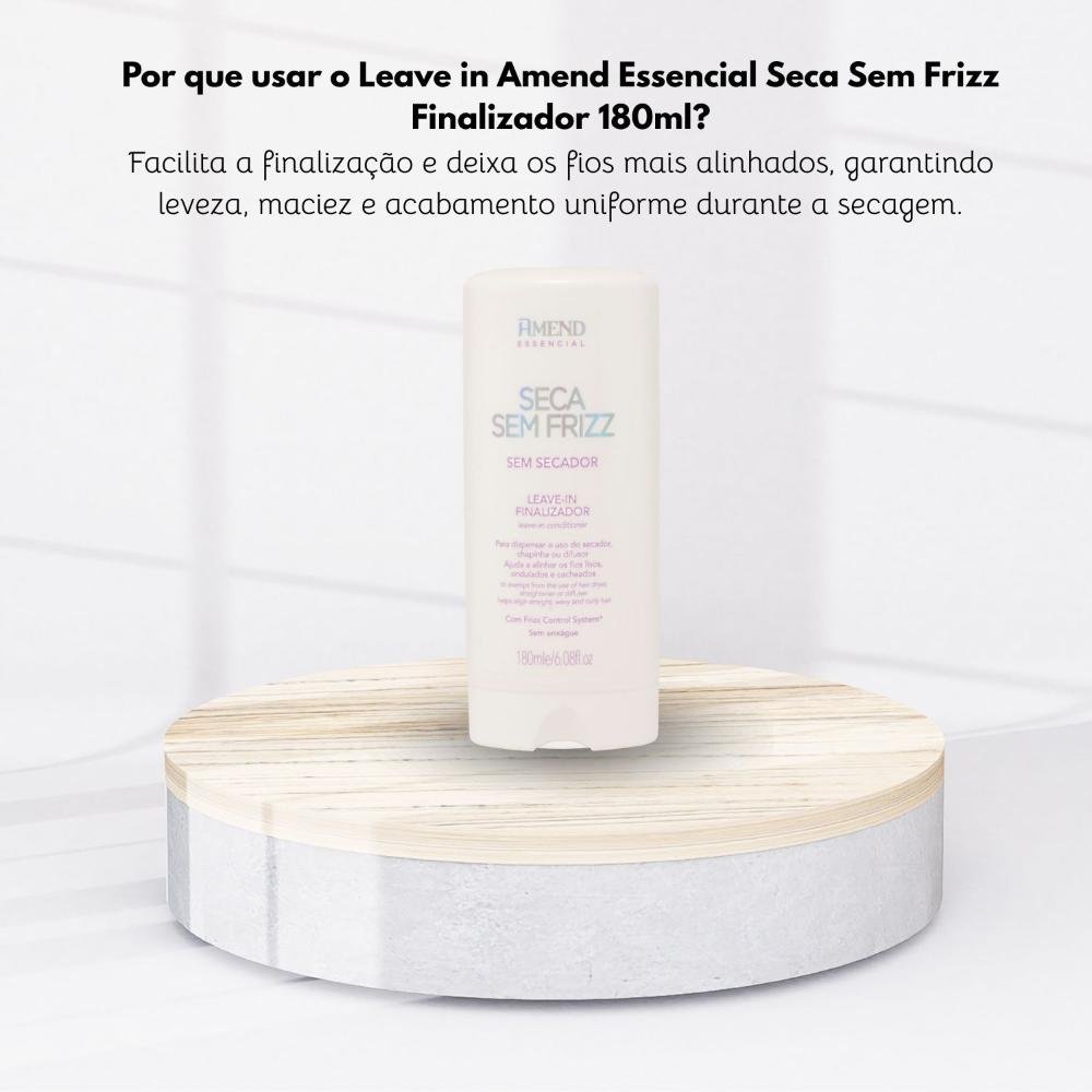 Leave in Amend Essencial Finalizador Seca Sem Frizz 180 ml 180ml 5