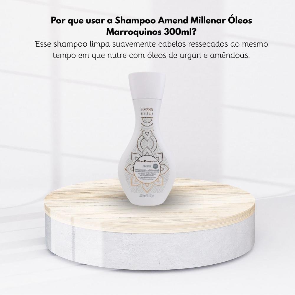 Shampoo Amend Óleos Marroquinos Hidratação Profunda 300 ml 300ml 5