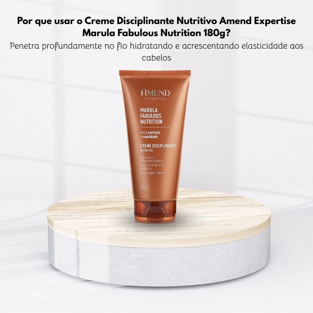 Creme Disciplinante Amend Expertise Marula Nutrição 180 g 180g 5